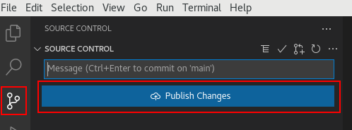 VSC: push changes